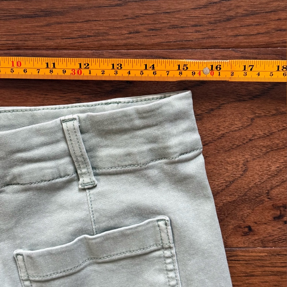 LC Lauren Conrad Wide-Leg Capri Pants Green 12P - Picture 4 of 13
